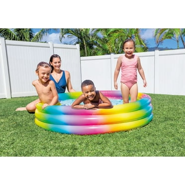 Intex 3 Ring Pineapple Splash Pool Kids Inflatable Pool Intex 3 Ring Pineapple Splash Pool Kids Inflatable Pool